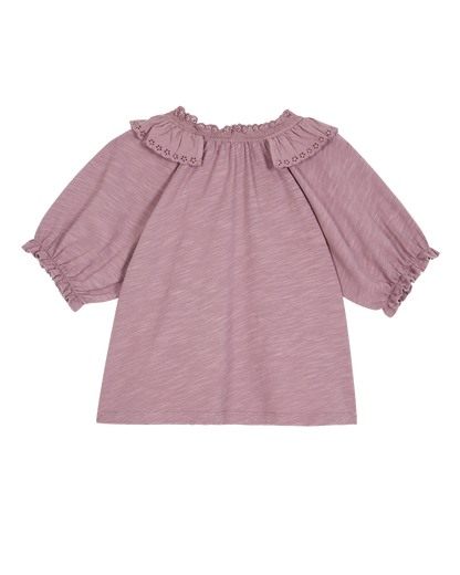 Blouse coton bio violine