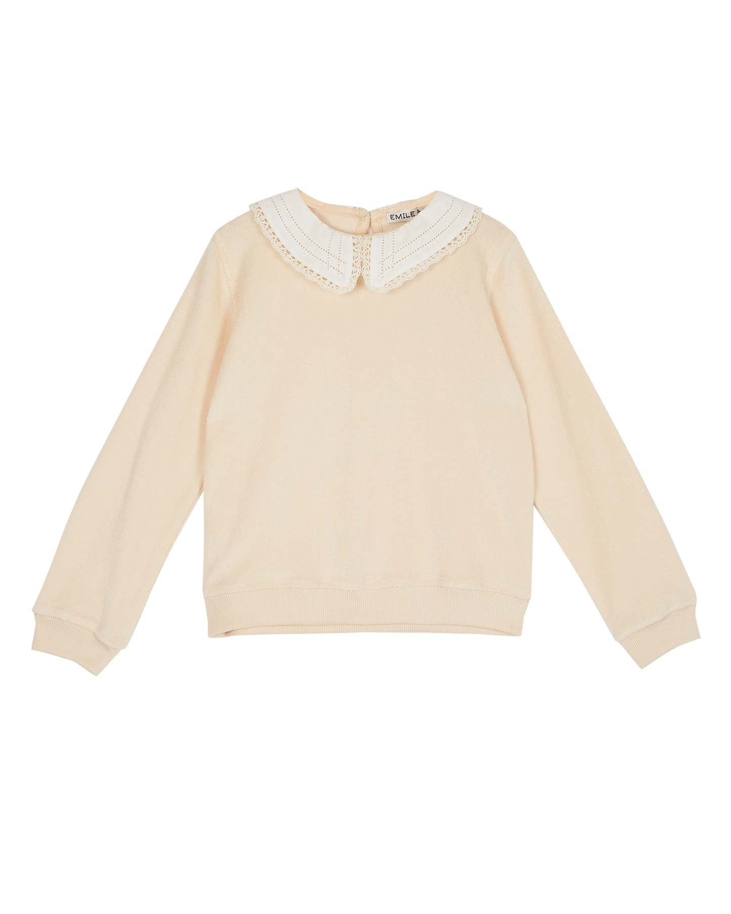 Sweatshirt en éponge bio écru