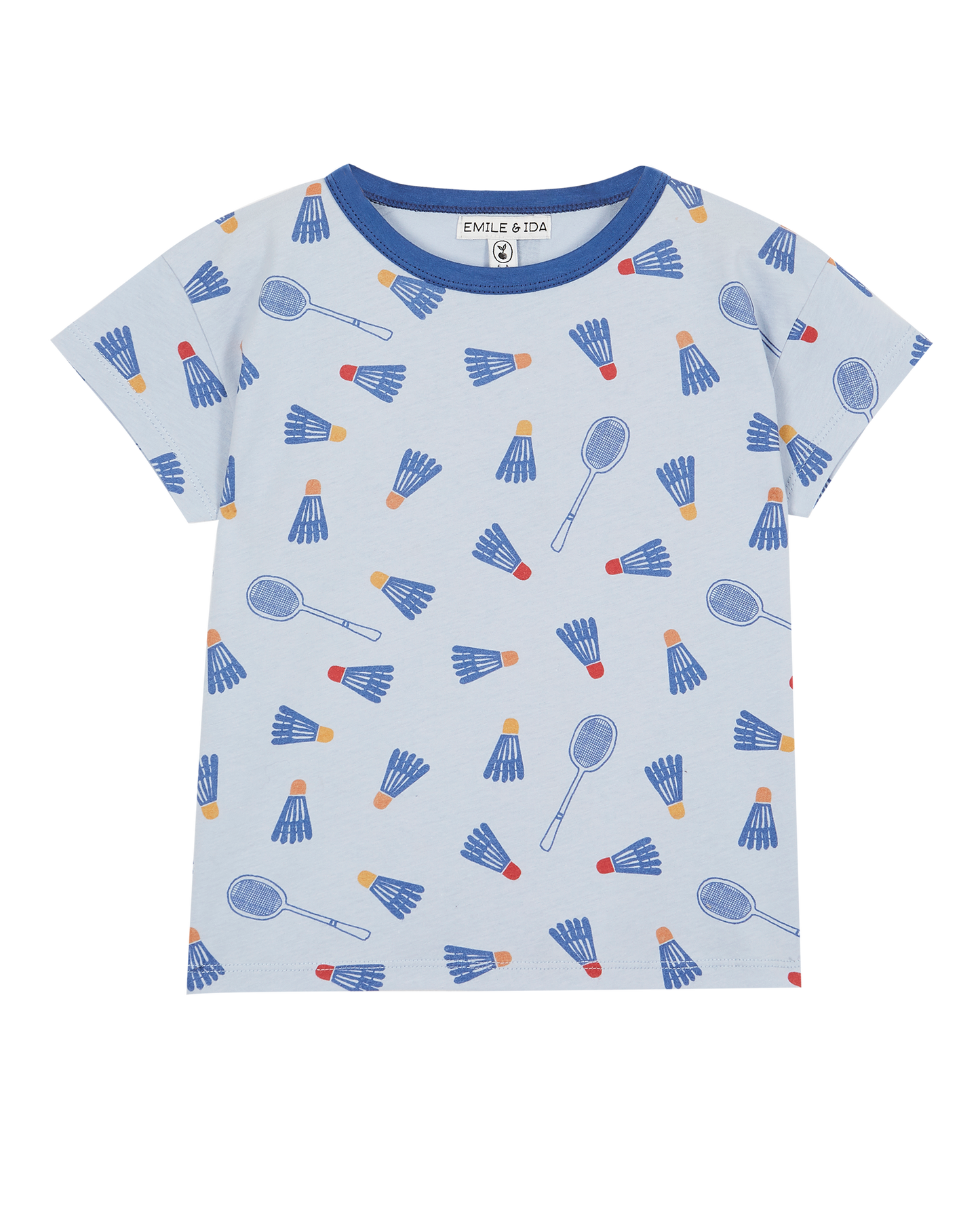 Tee-shirt coton bio badminton brume
