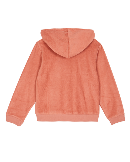 Sweatshirt zippé à capuche éponge tuile