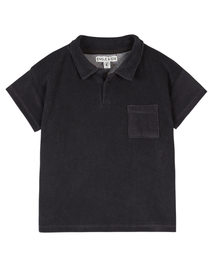 Polo enfant éponge bitume
