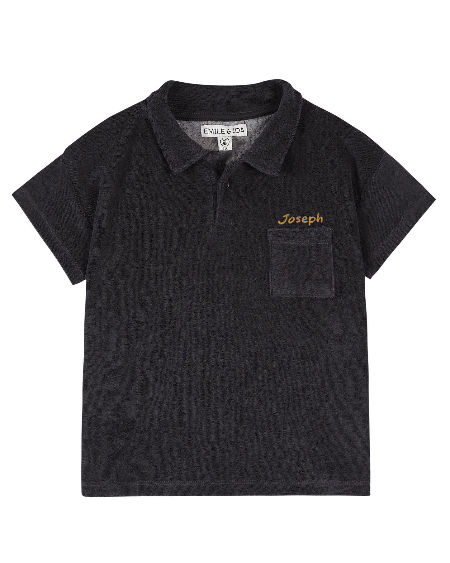 Polo enfant éponge bitume