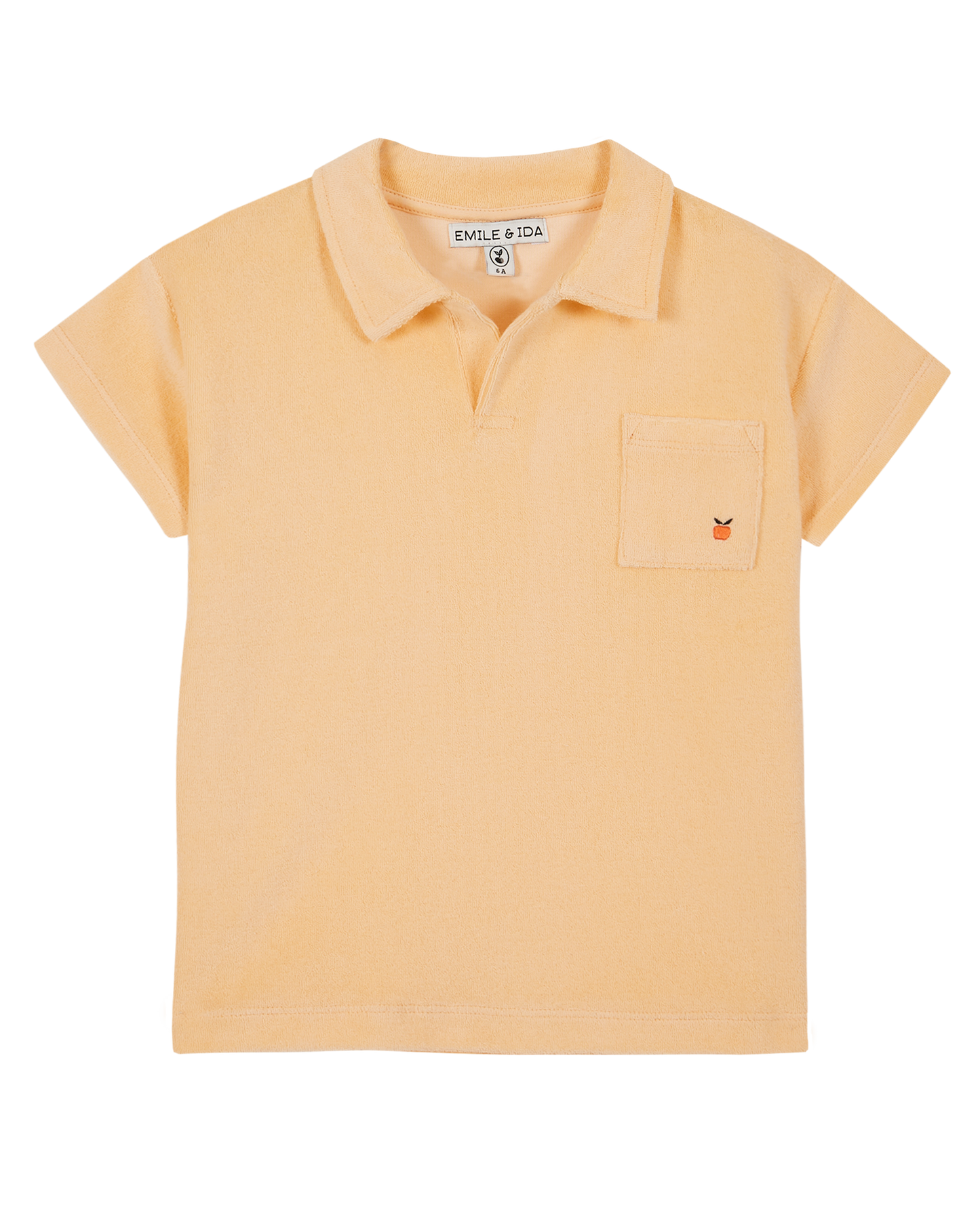 Polo éponge orange