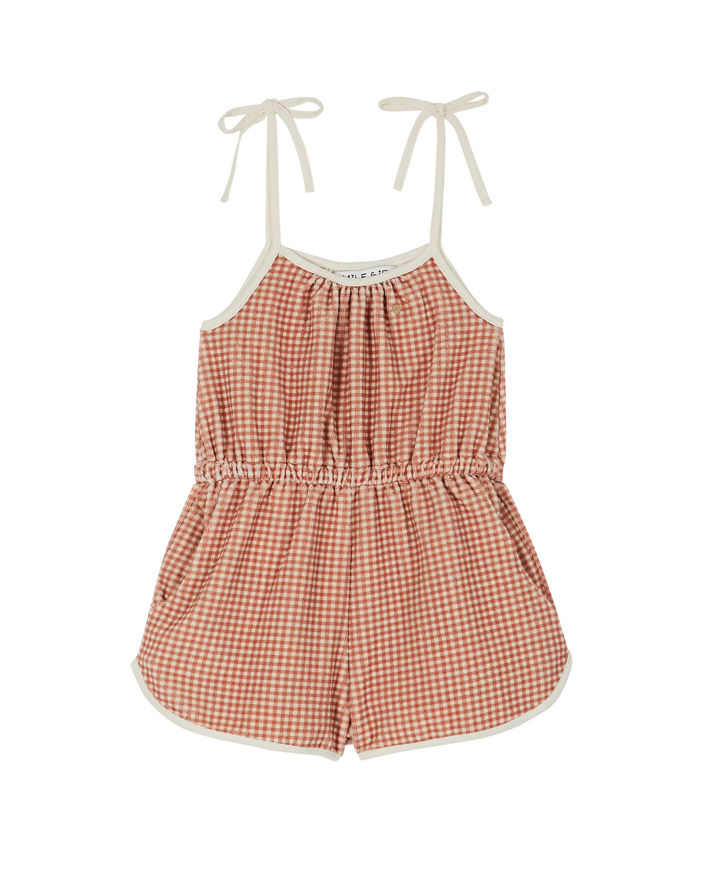 Combishort éponge vichy Cayenne