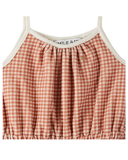 Combishort éponge vichy Cayenne