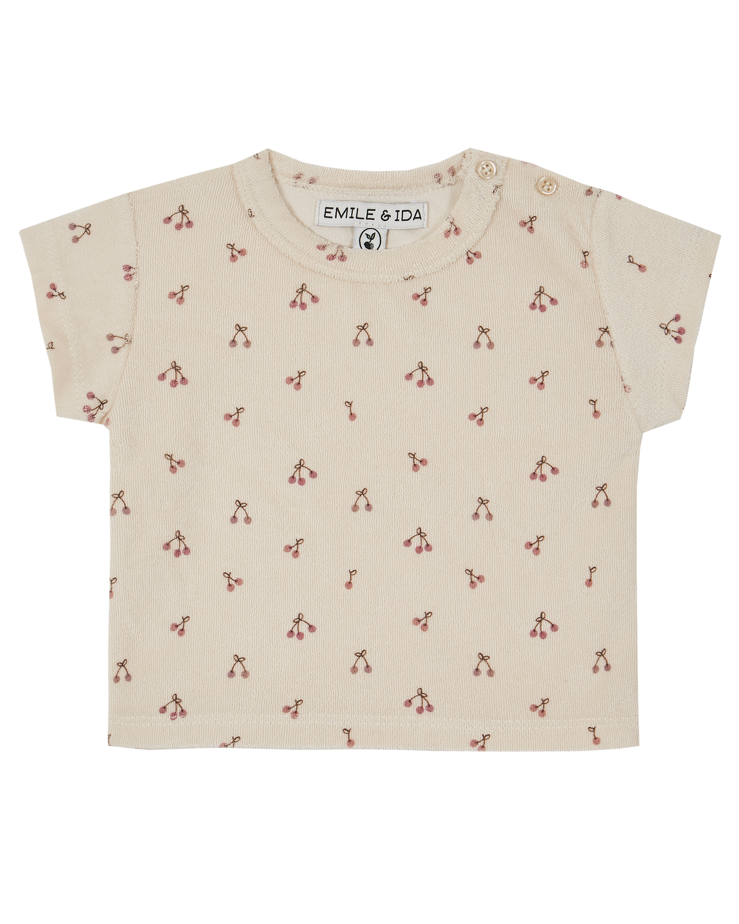 Tee-shirt éponge griotte violet