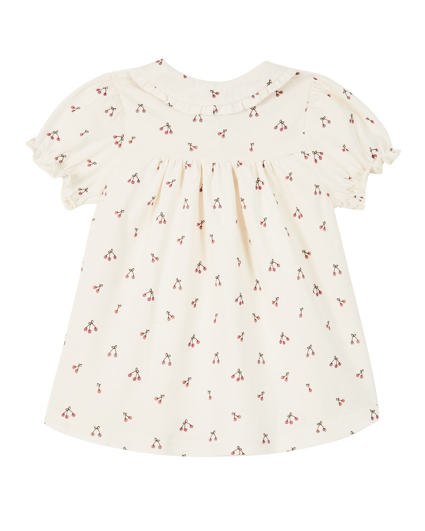 Robe coton bio écru griotte violet