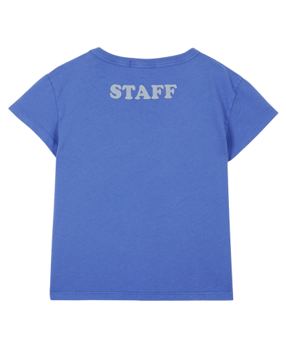 Tee-shirt coton bio céleste Arrête ton cinéma