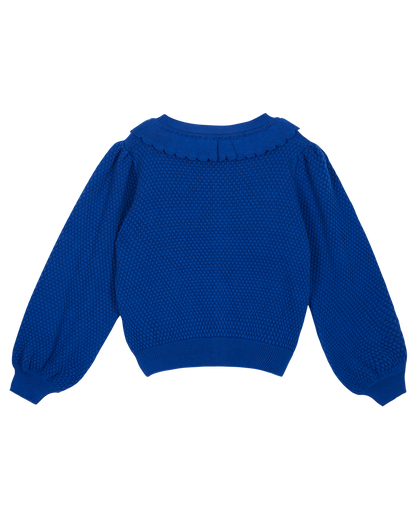 Cardigan coton bio céleste