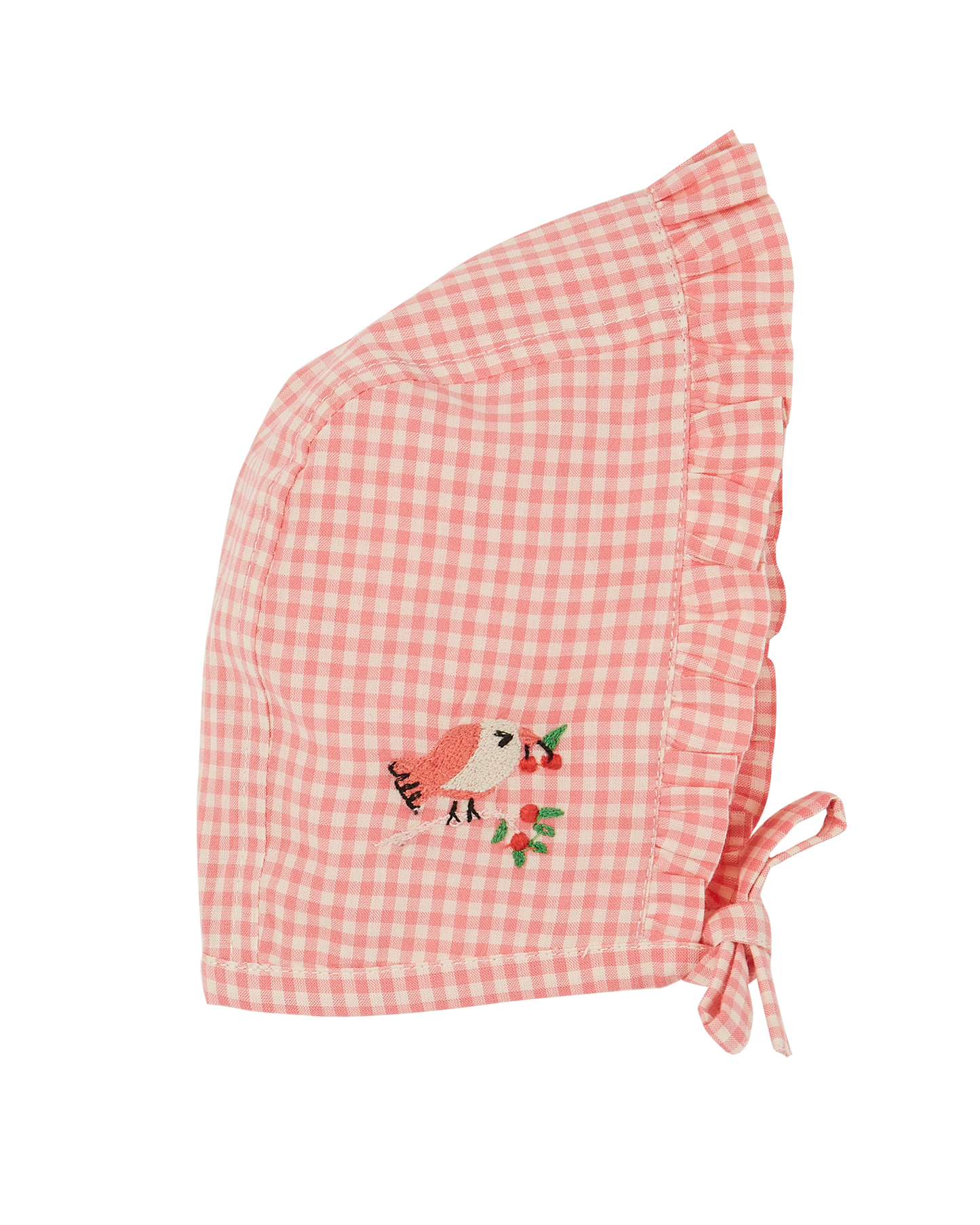 Chapeau coton vichy rose