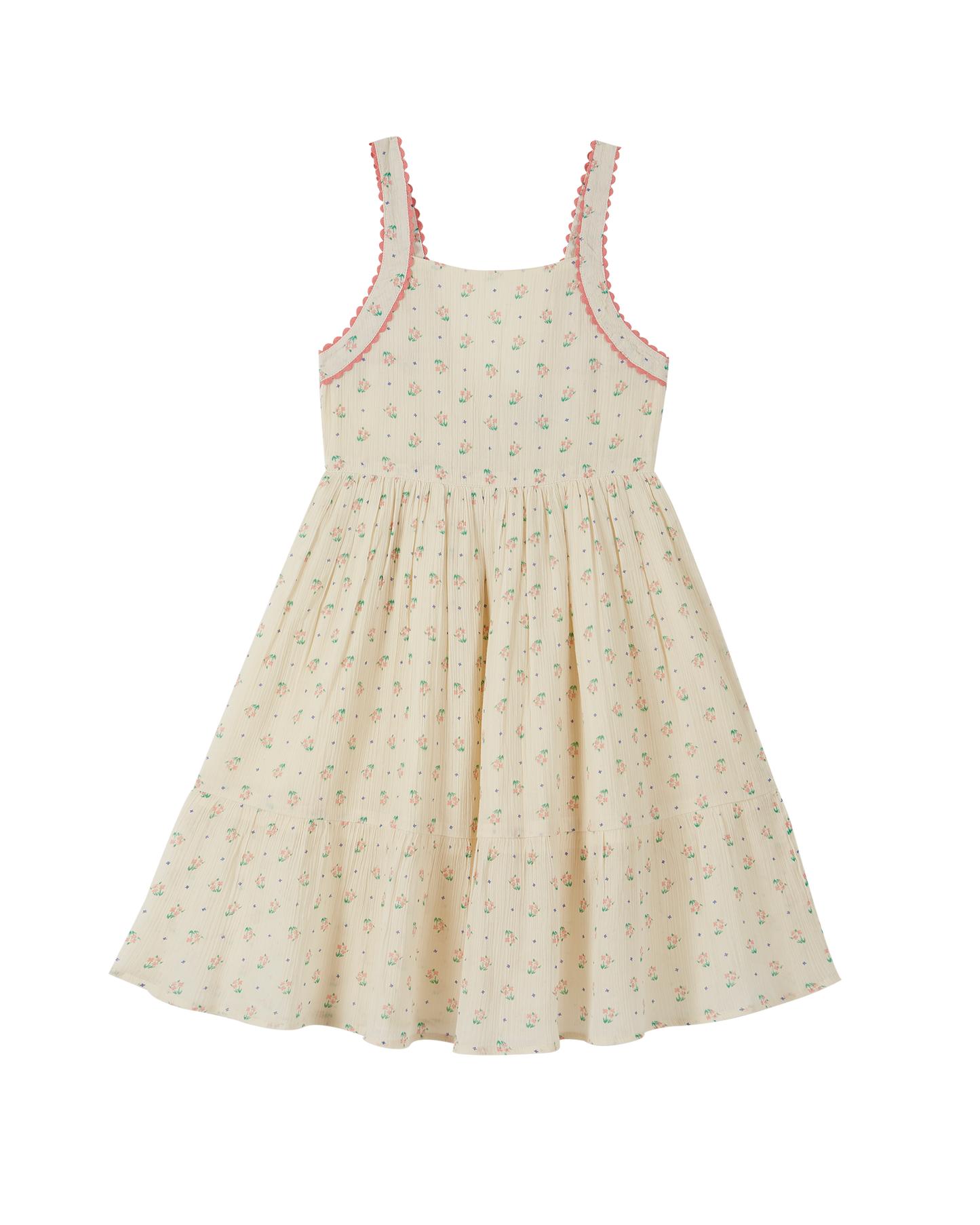 Robe crépon de coton écru cueillette