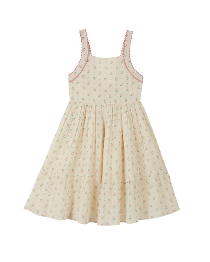 Robe crépon de coton écru cueillette