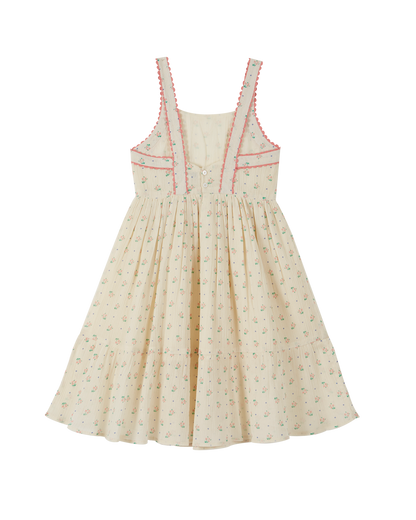 Robe crépon de coton écru cueillette