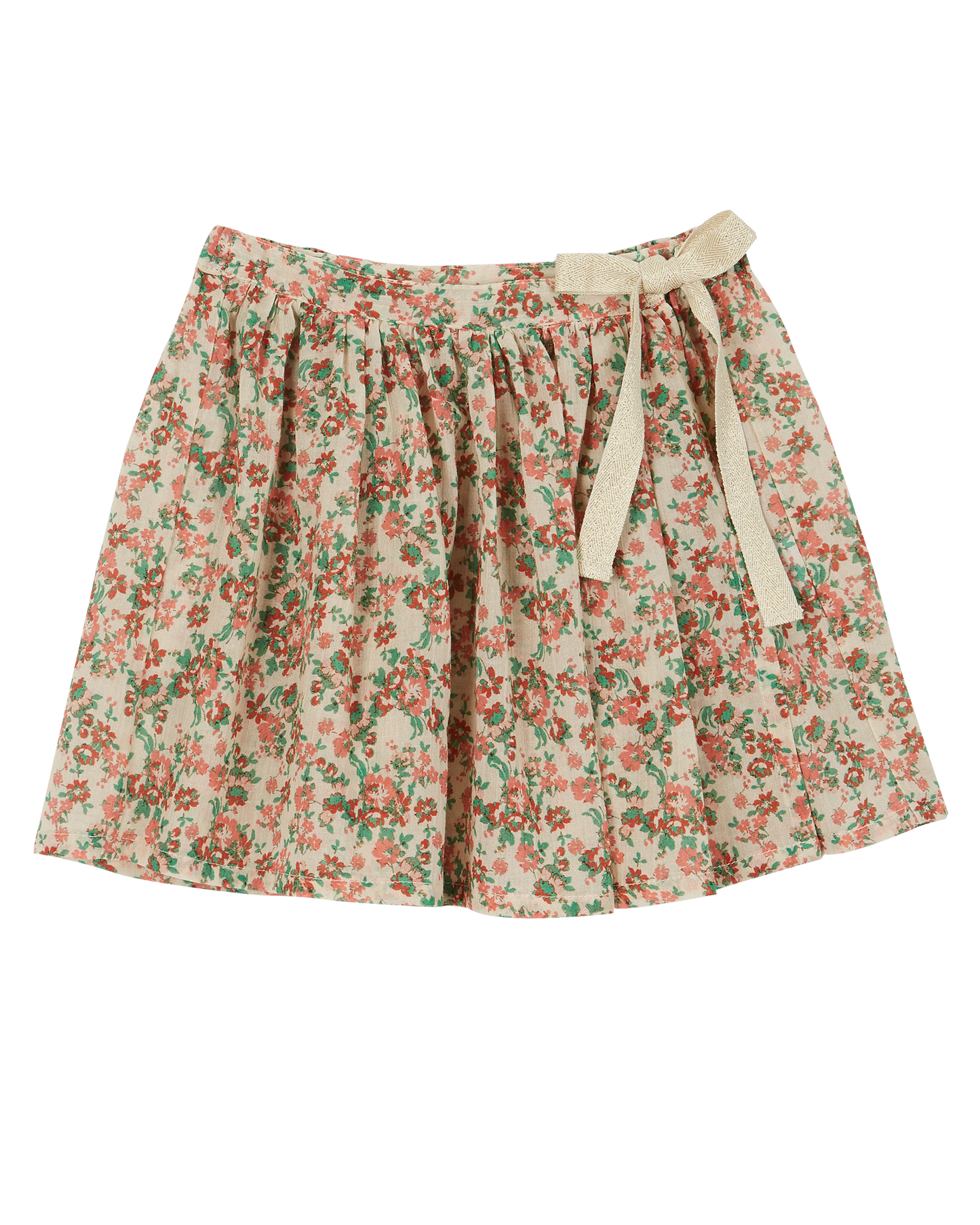 Jupe portefeuille coton rosae