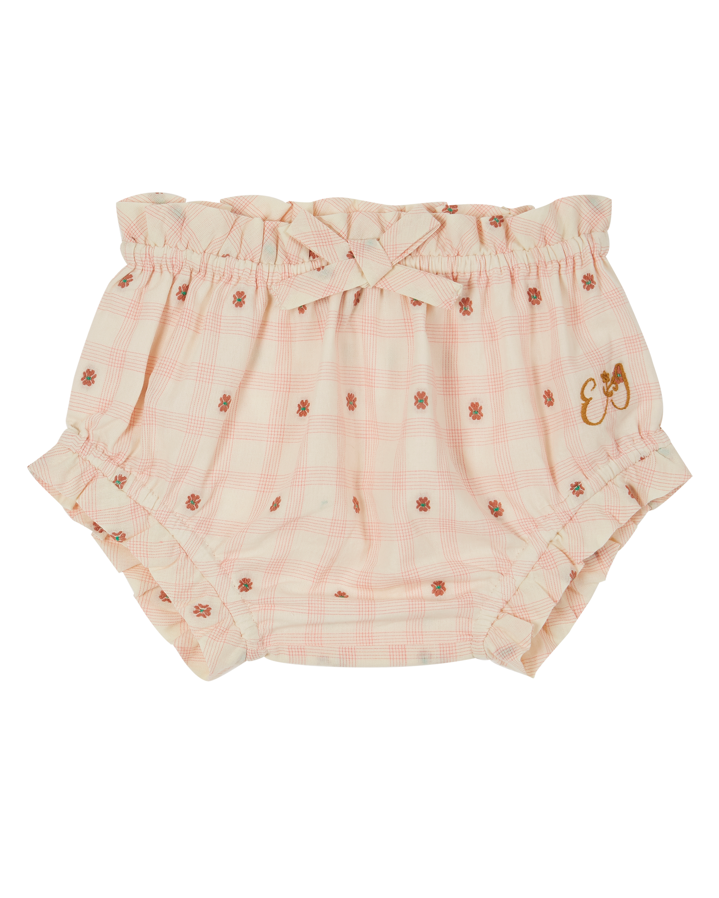 Bloomer coton carreau fleur rose