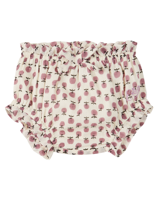 Bloomer coton écru granny violet