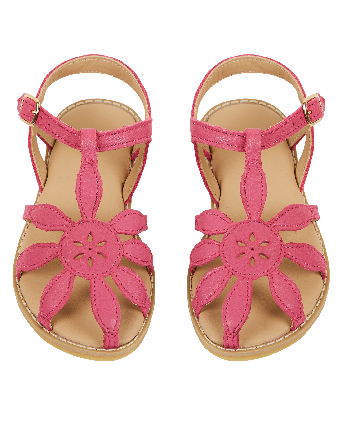 Sandales fleur rose