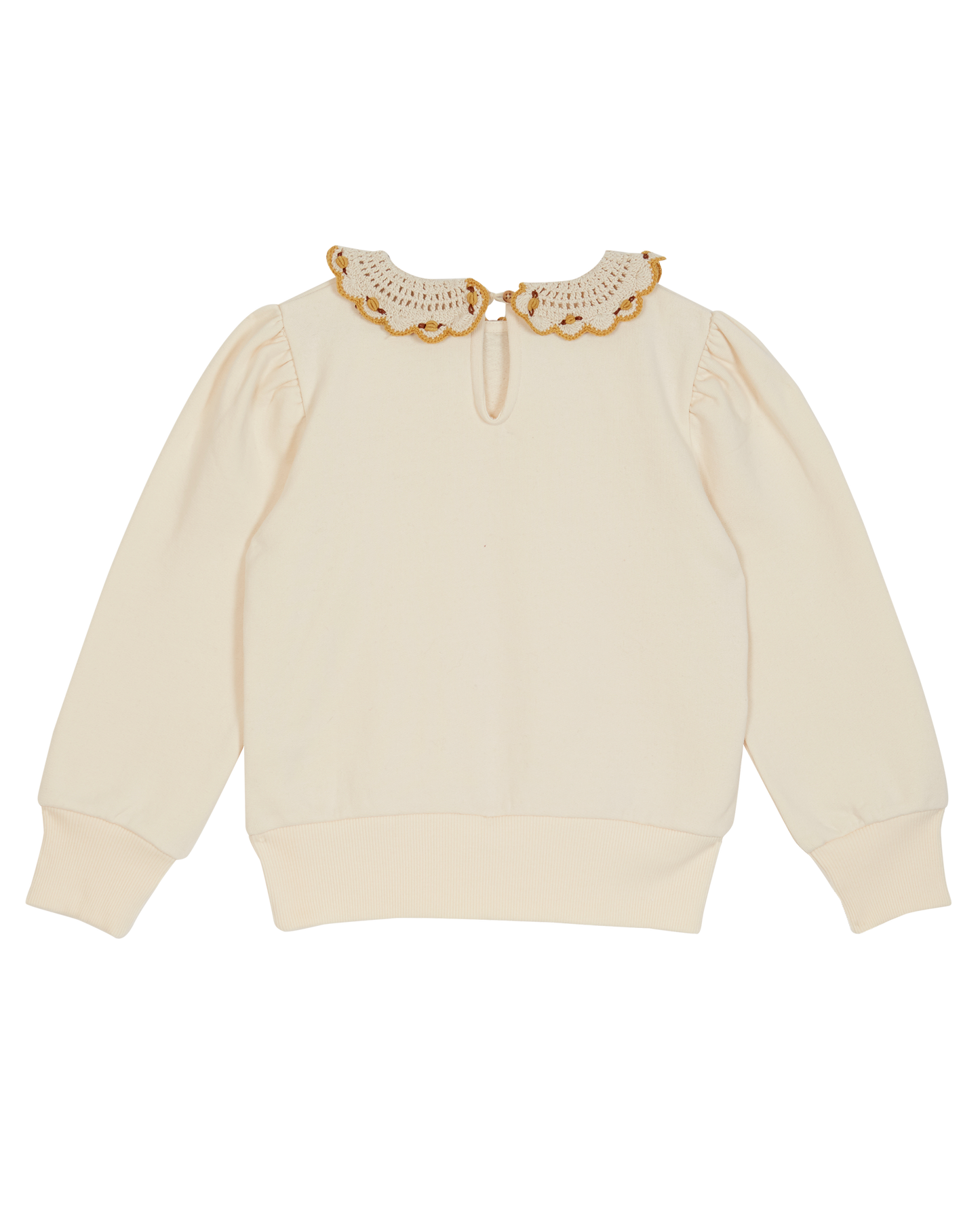 Sweat collerette coton écru