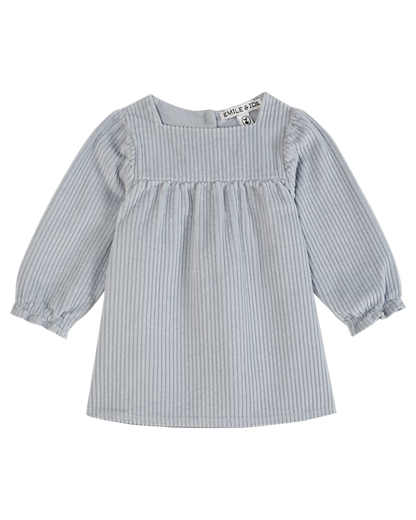 Robe velours ciel