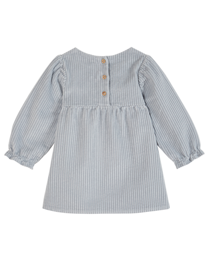 Robe velours ciel