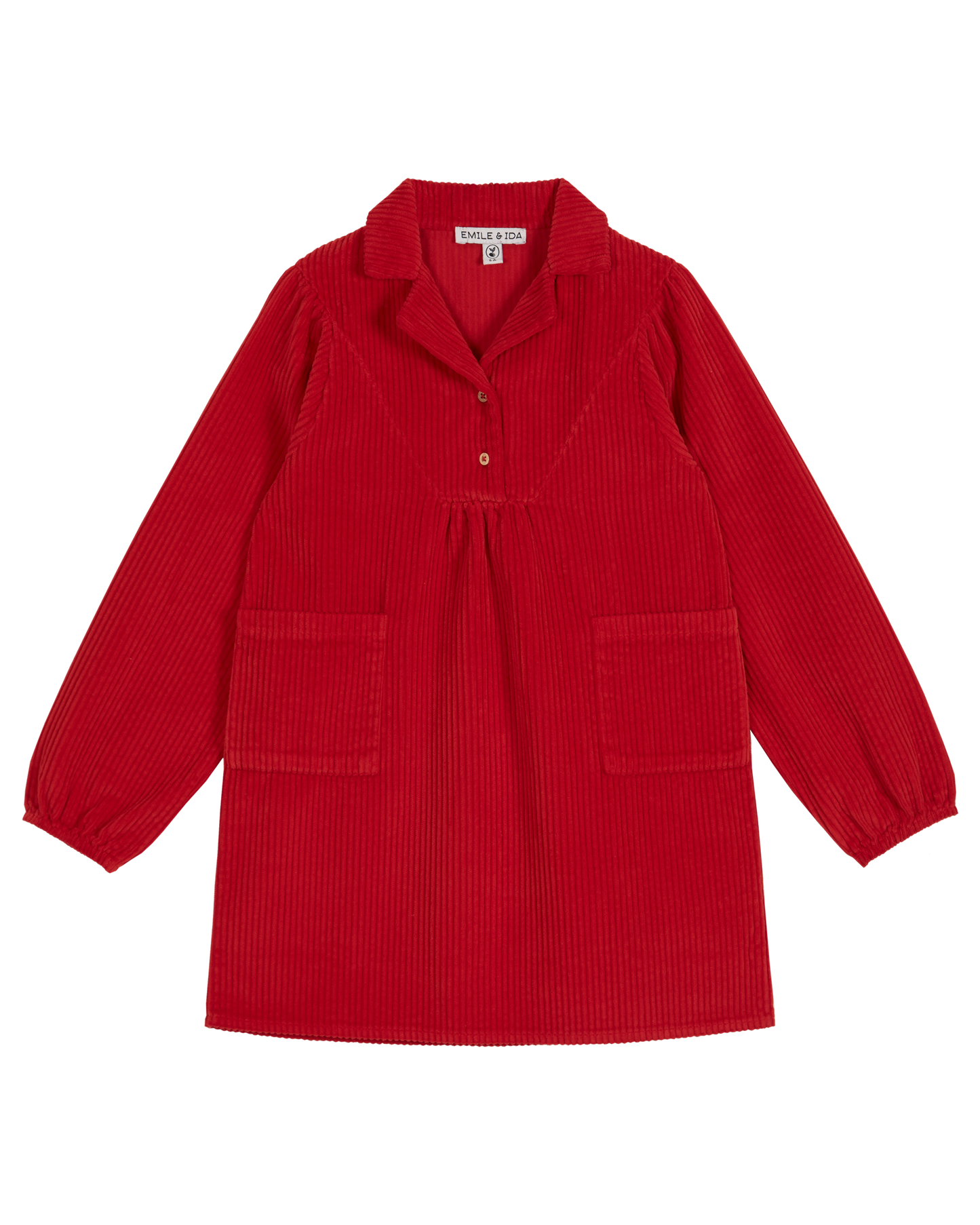 Robe velours rouge