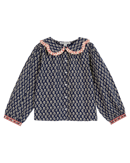 Blouse Carmen marine
