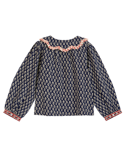 Blouse Carmen marine