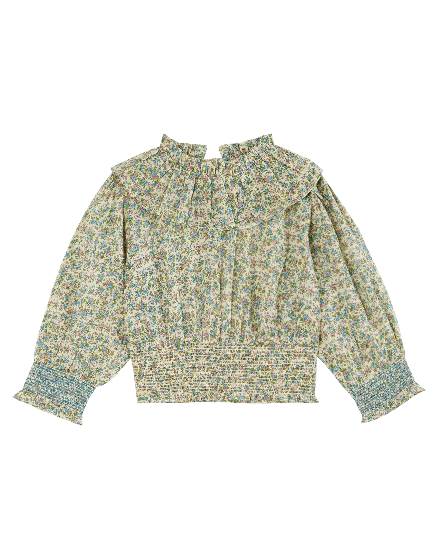 Blouse velours mini fleurs