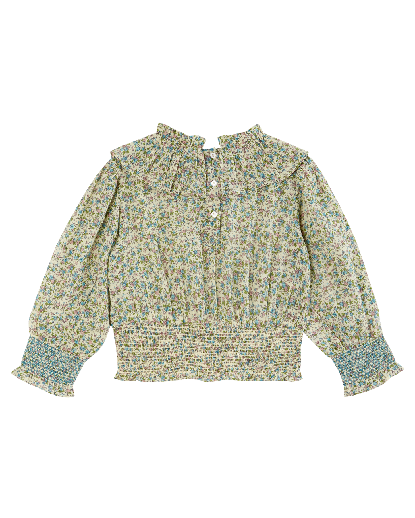 Blouse velours mini fleurs