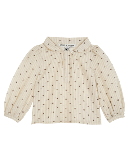 Blouse étoile écru