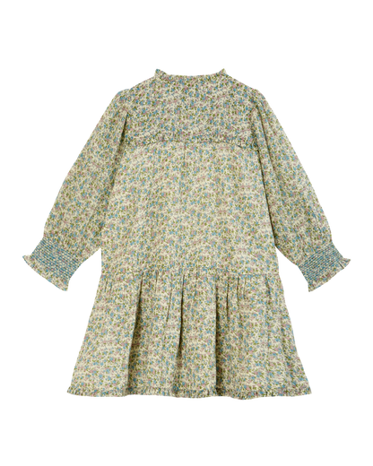 Robe velours mini fleurs