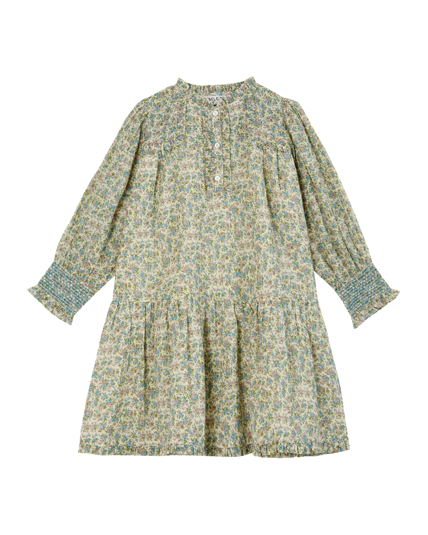 Robe velours mini fleurs