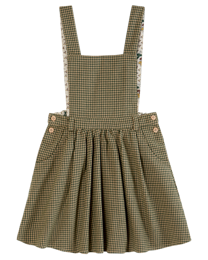 Robe salopette denise vert