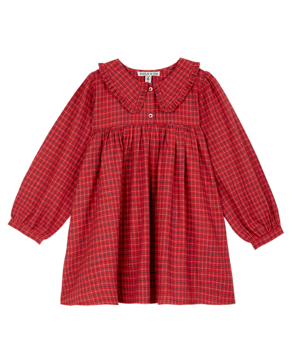 Robe écossais rouge