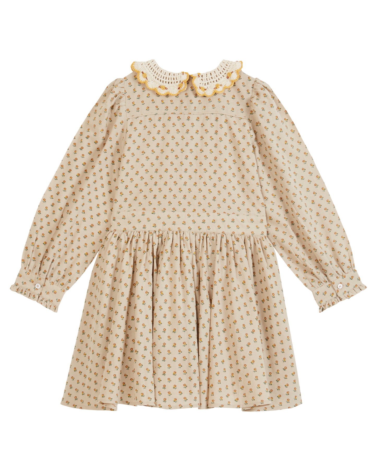 Robe col crochet marceau beige