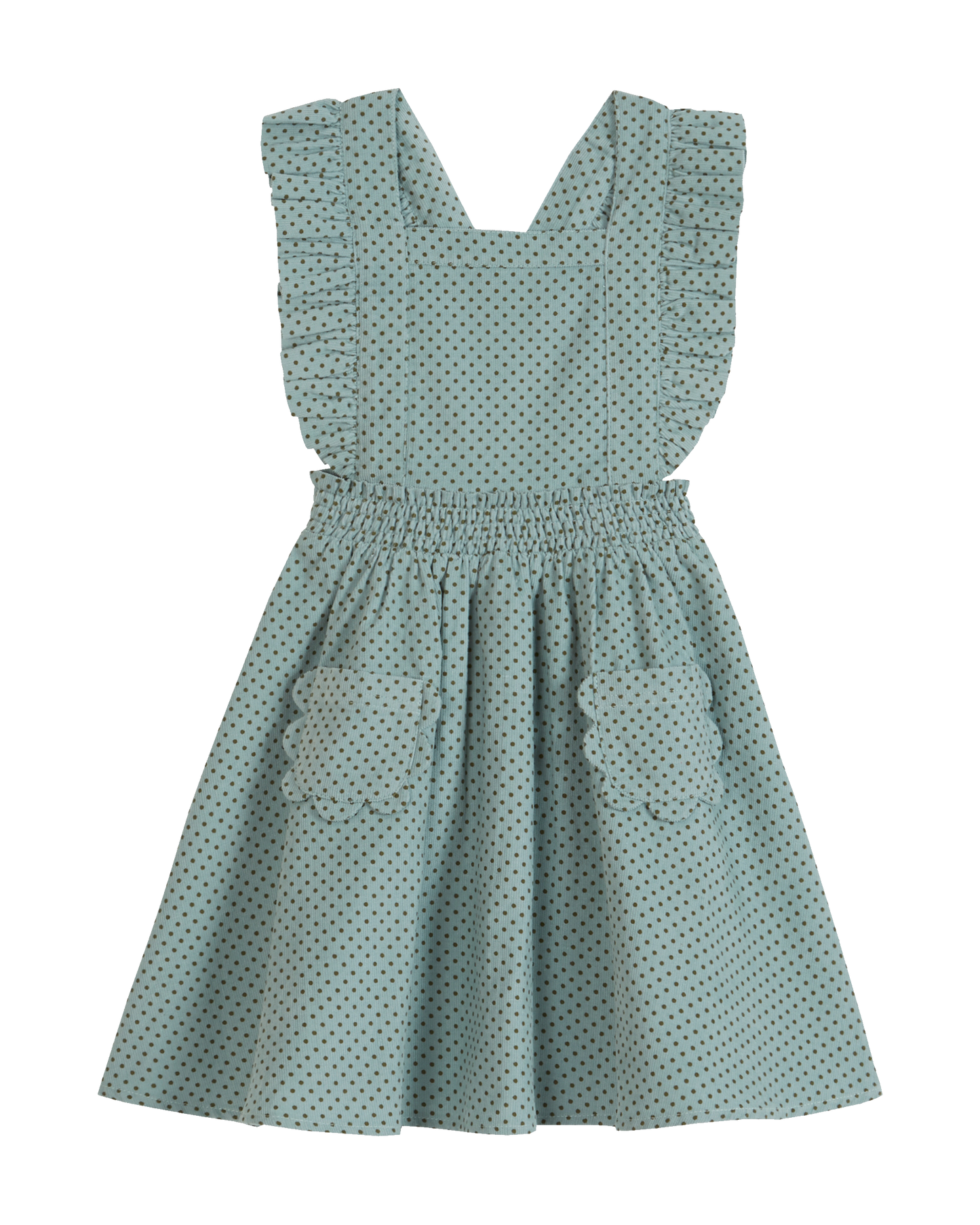 Robe tablier petit pois