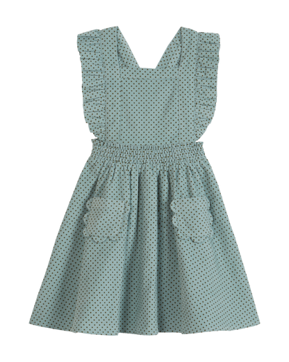 Robe tablier petit pois