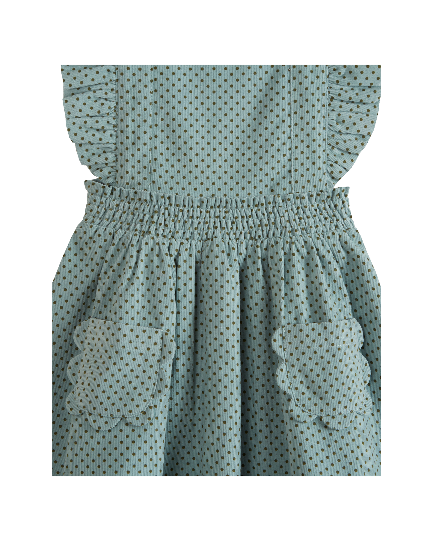 Robe tablier petit pois