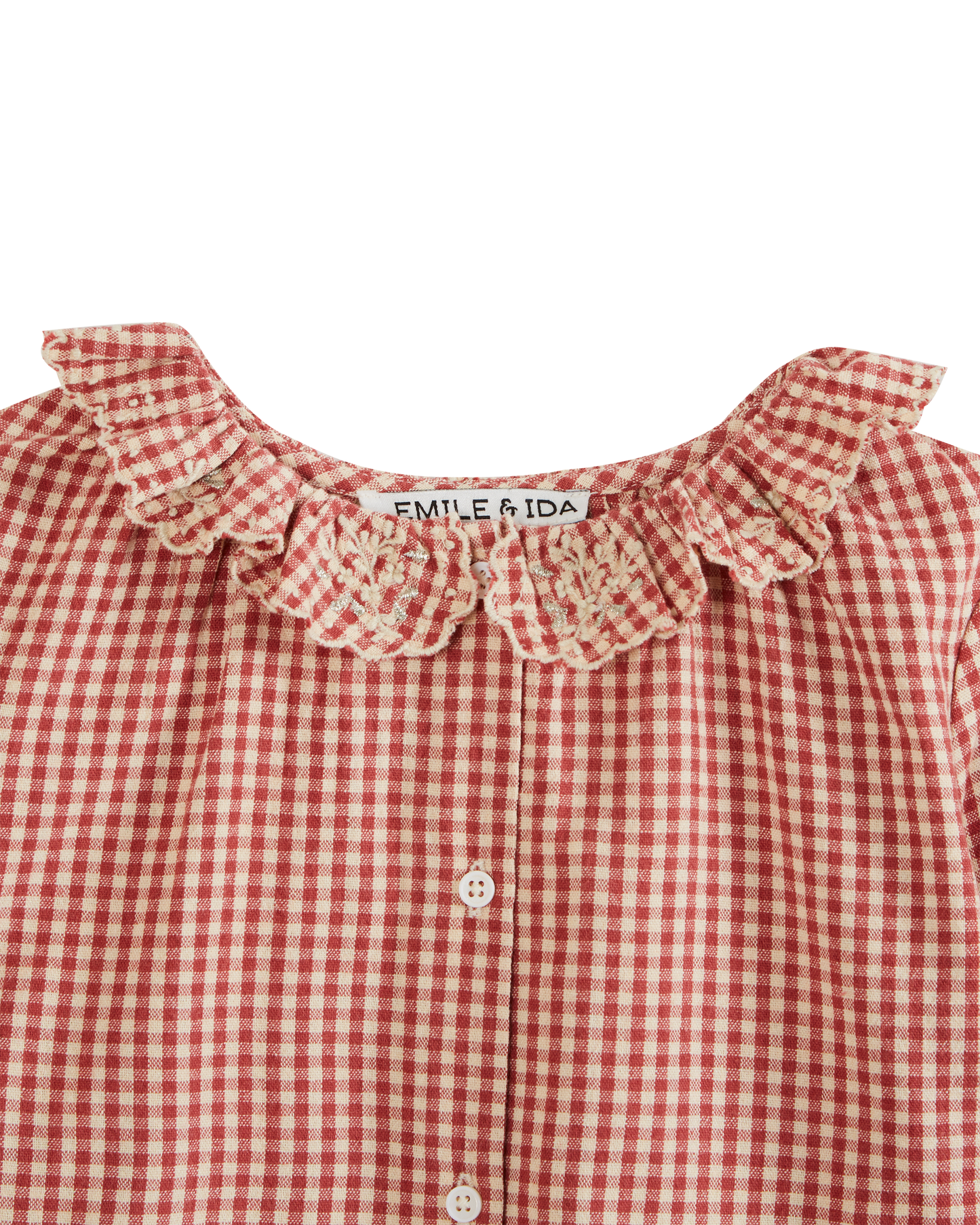 Blouse vichy framboise