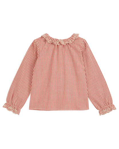 Blouse vichy framboise
