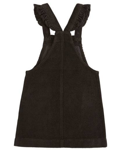 Robe fleurs velours bitume