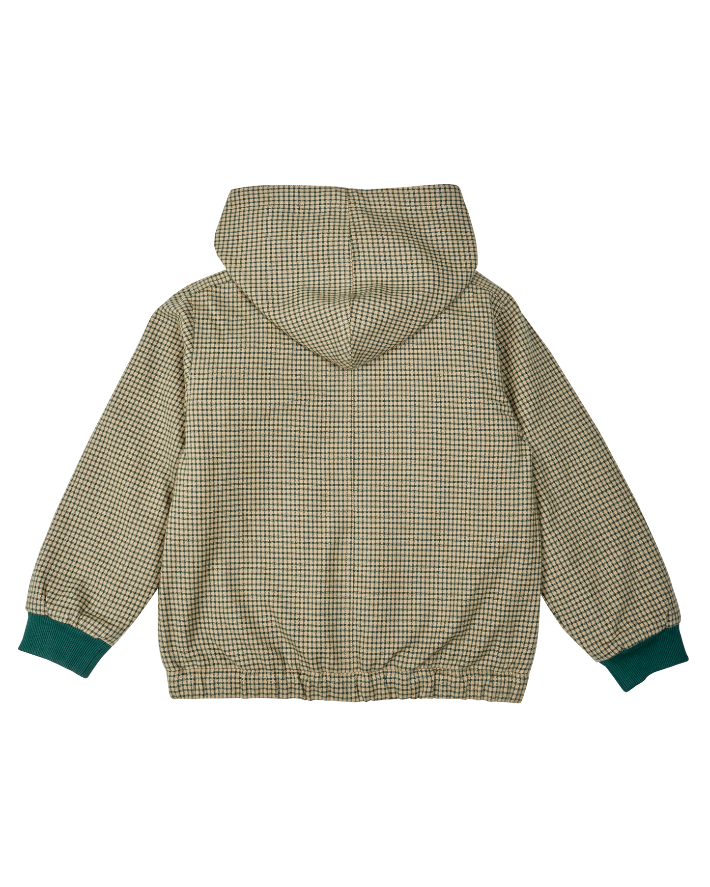 Blouson carreaux doublé Denise vert