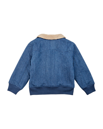 Blouson réversible denim bleu