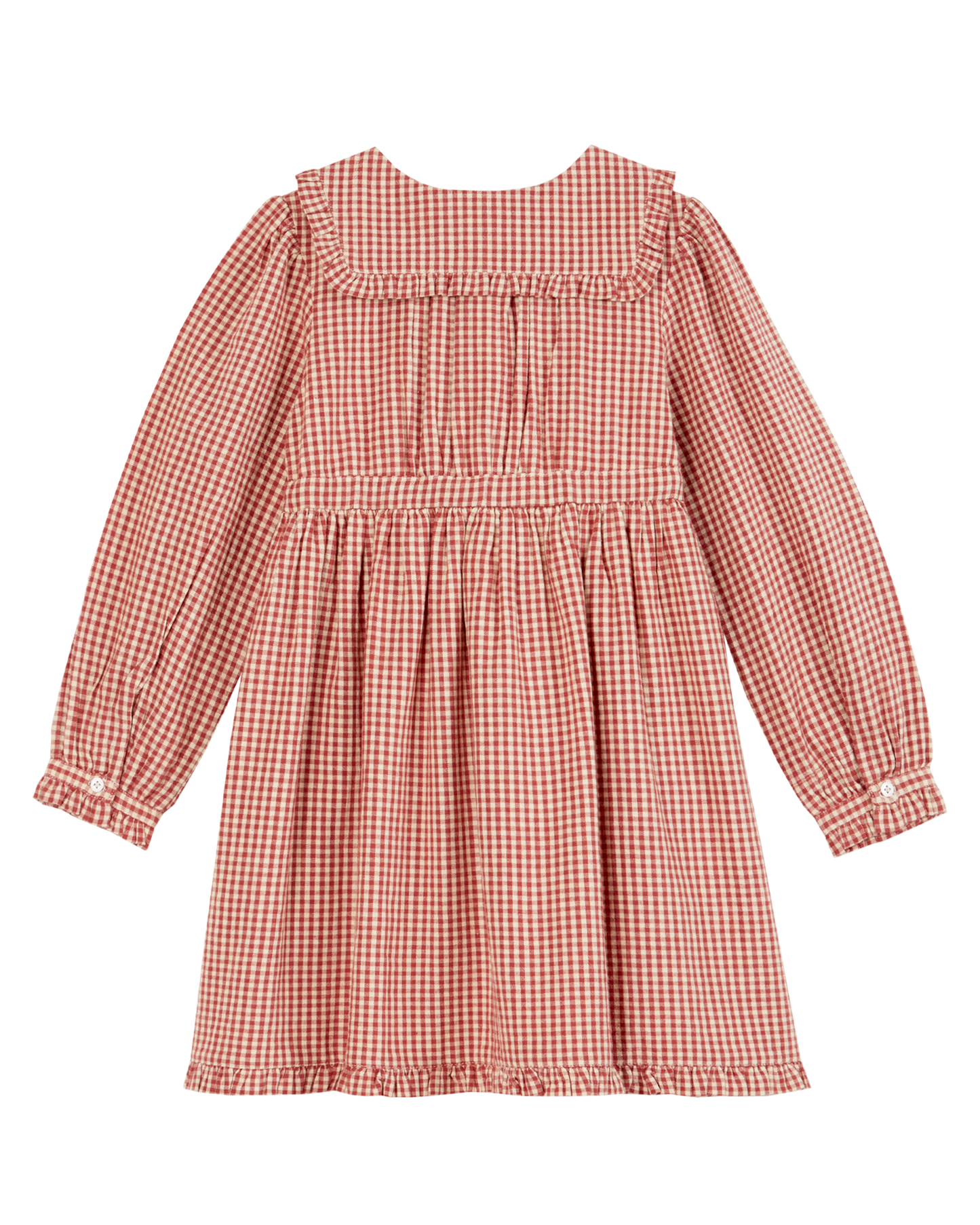 Robe vichy noeud framboise
