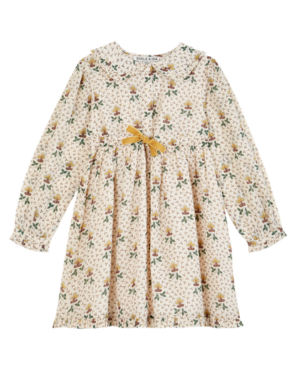 Robe agate noeud beige clair