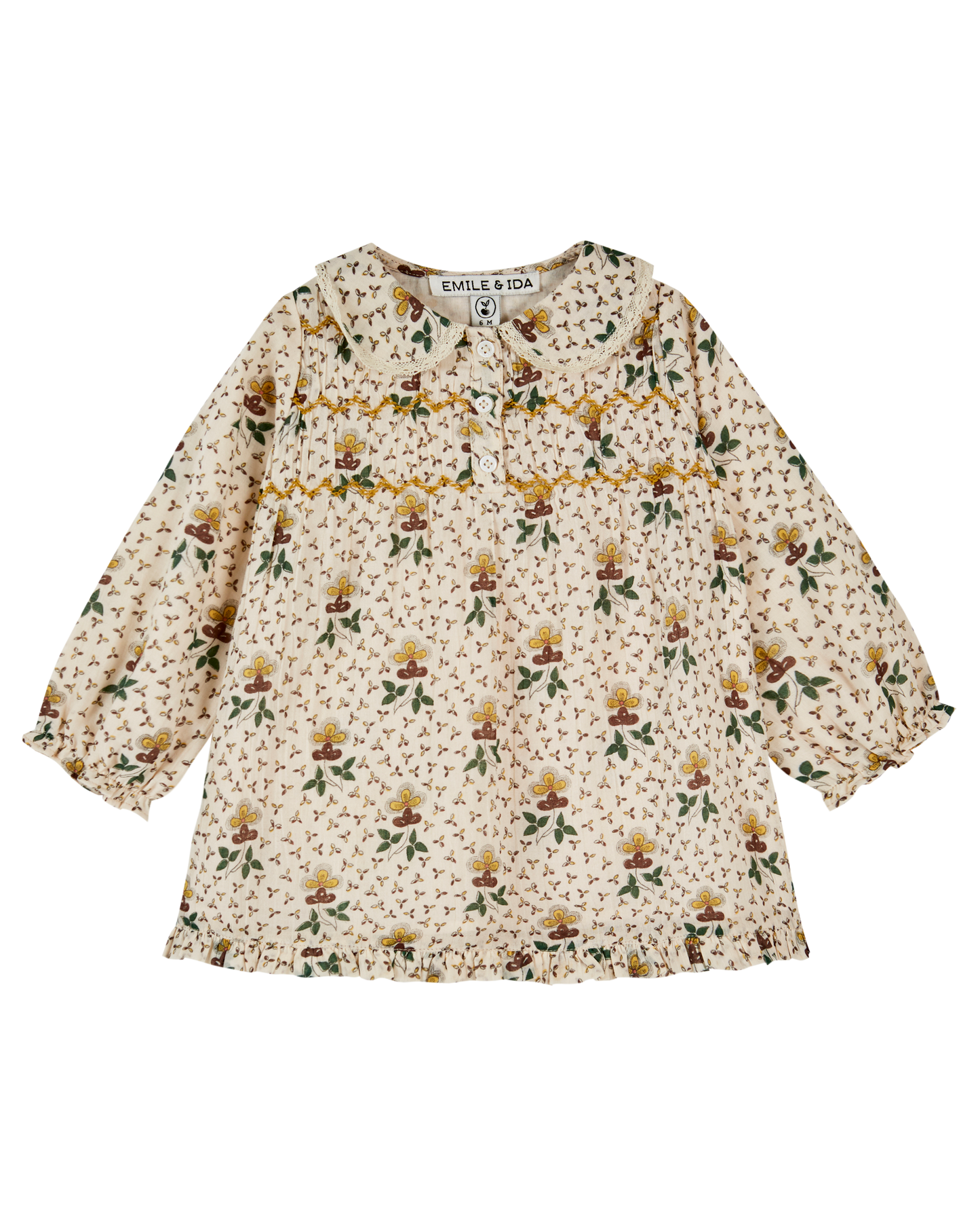 Robe bébé agate beige clair