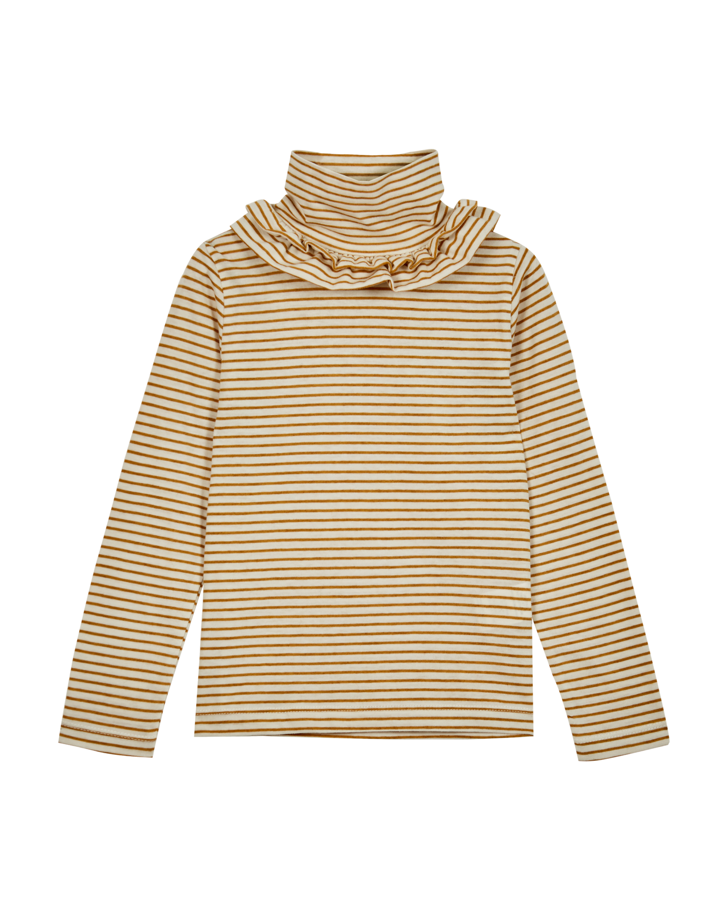 Sous-pull fille rayures coton bio biscotte