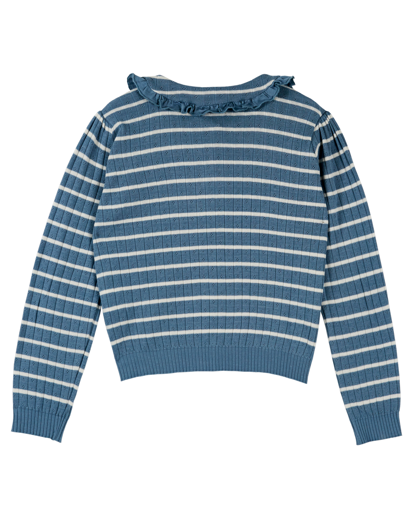 T-shirt rayures coton et modal ciel