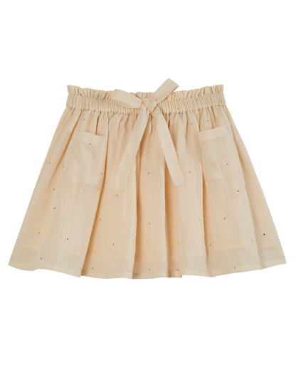 Mini-jupe mukesh écru
