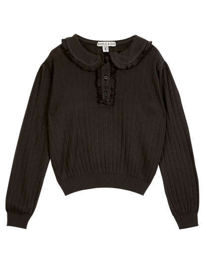 T-shirt coton et modal bitume
